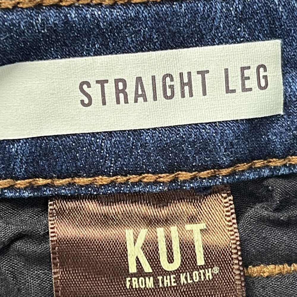 Kut from the Kloth Blue Straight Leg Jeans - Picture 4 of 5